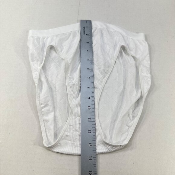 Bali Women's Size 10-11 Panty Brief Hi Cut White New Without Tags - Picture 5 of 6
